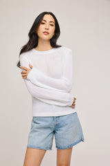 Maxine Pullover | White - FINAL SALE