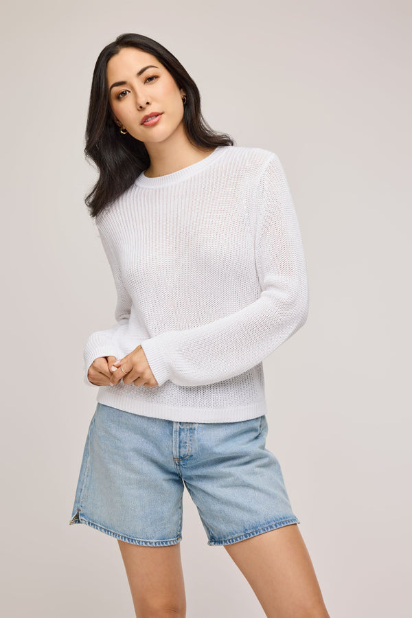 Maxine Pullover | White - FINAL SALE