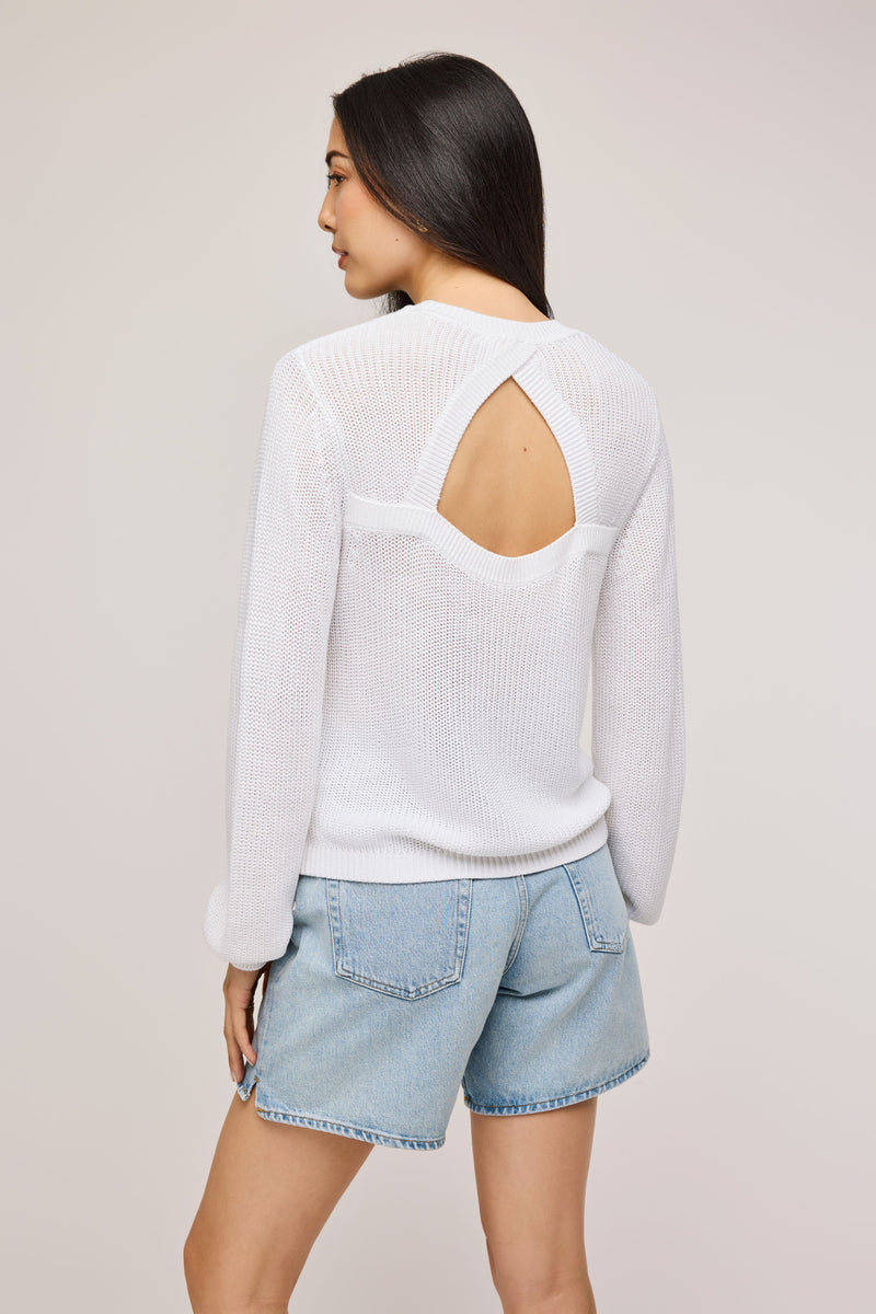 Maxine Pullover | White - FINAL SALE