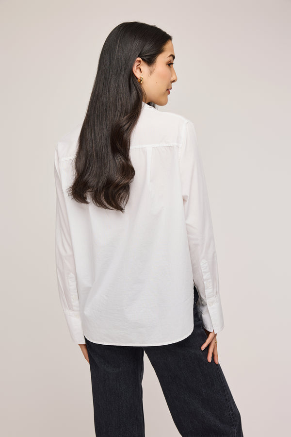 Valencia Button Down Top | White - FINAL SALE