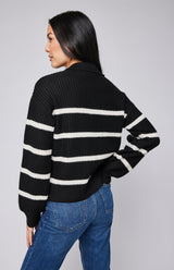 Beckett Pullover | Black Stripe