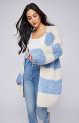 Enid Cardigan | Sky Stripe