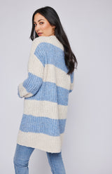 Enid Cardigan | Sky Stripe