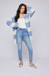 Enid Cardigan | Sky Stripe