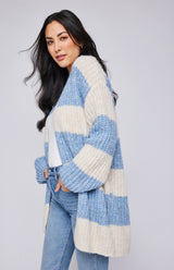 Enid Cardigan | Sky Stripe