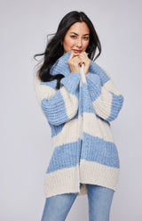 Enid Cardigan | Sky Stripe