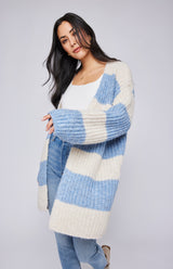 Enid Cardigan | Sky Stripe