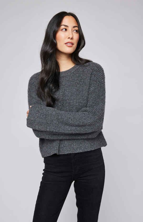 Taylyn Pullover | Heather Charcoal - FINAL SALE