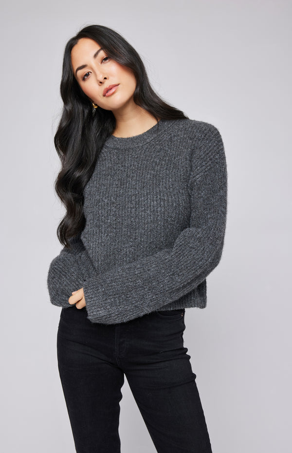 Taylyn Pullover | Heather Charcoal - FINAL SALE