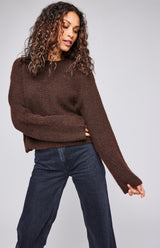 Taylyn Pullover | Heather Espresso