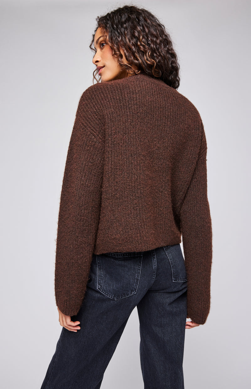 Taylyn Pullover | Heather Espresso