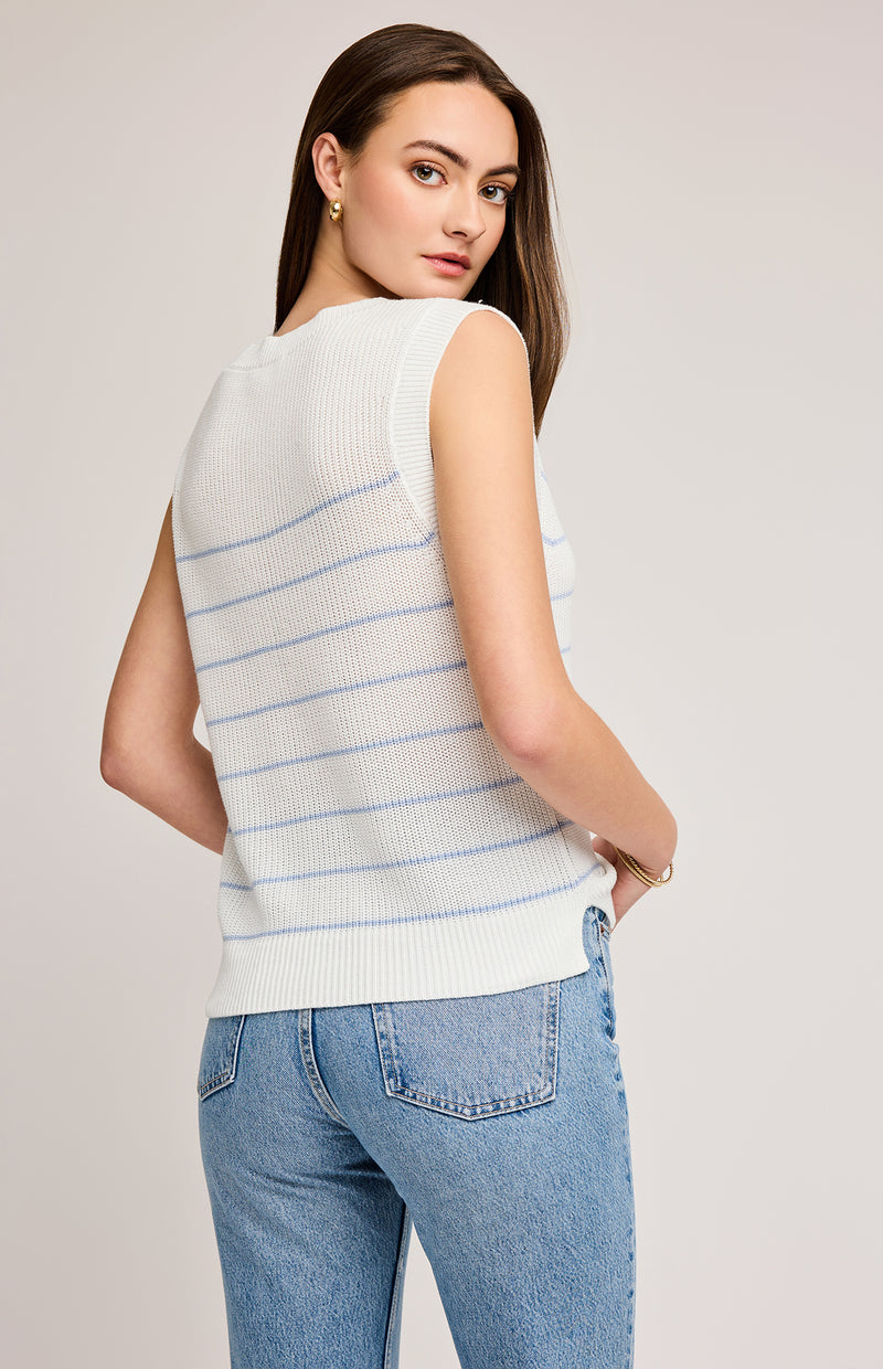 Tanner Vest | Niagara Stripe