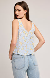 Celeste Tank | Sky Floral