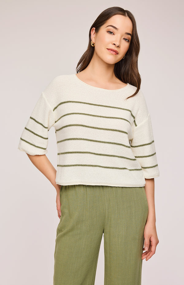 Kerrigan Pullover | Matcha Stripe