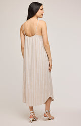 Brooke Dress | Linen Stripe