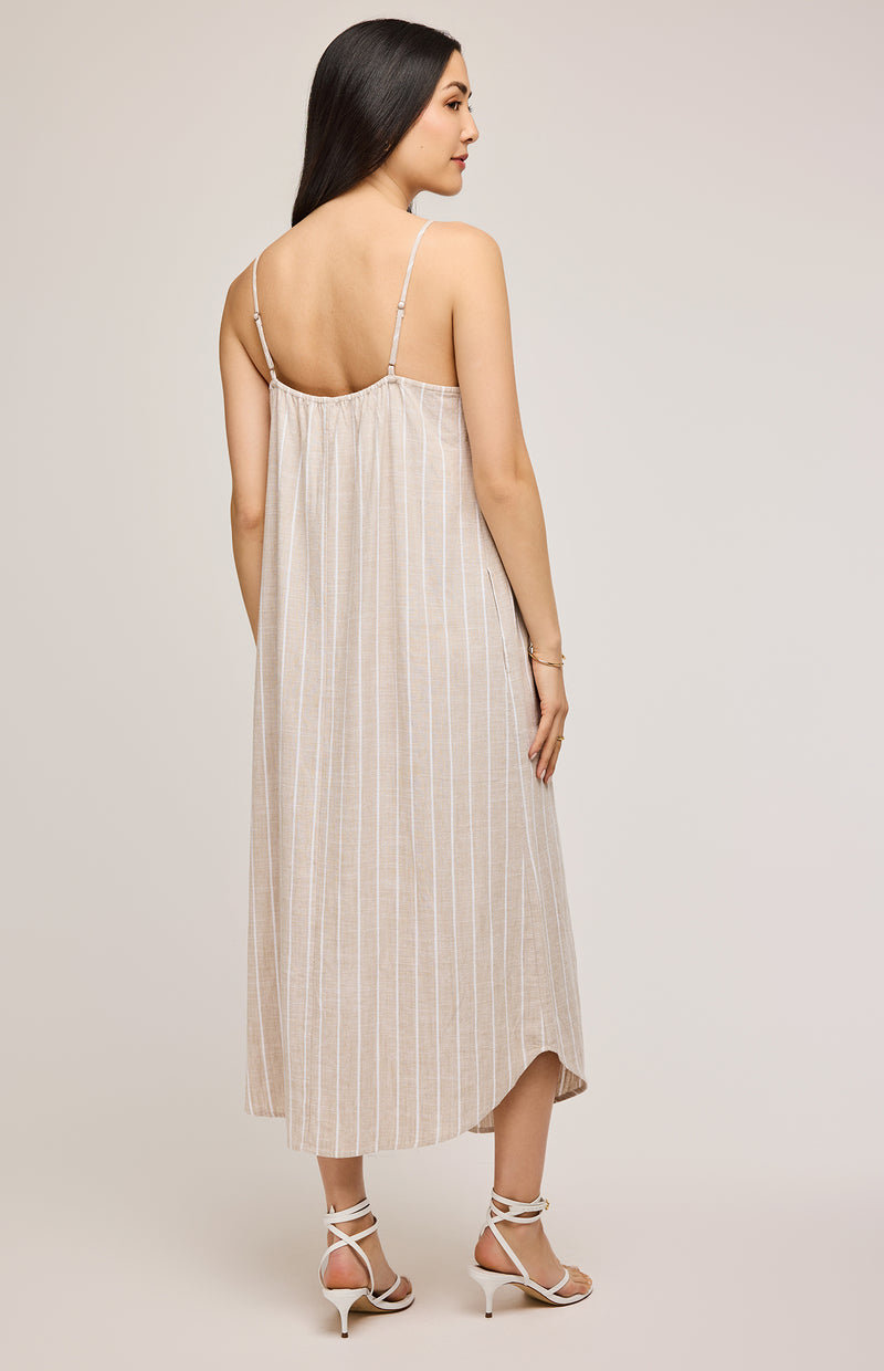 Brooke Dress | Linen Stripe