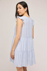 Maggie Dress | Blue Stripe