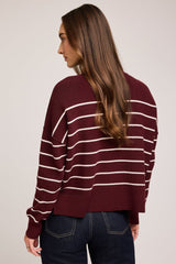 Echo Pullover | Merlot Stripe