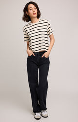 Jaxon Tee | Cream Stripe