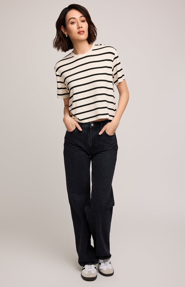 Jaxon Tee | Cream Stripe