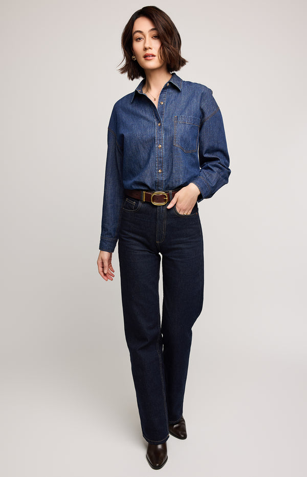 Whitney Top | Dark Wash