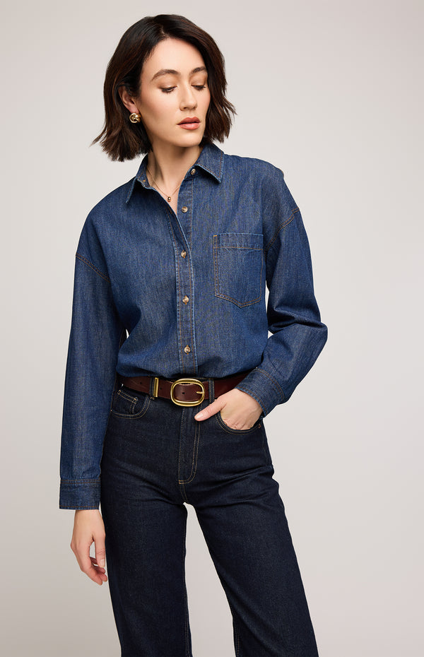 Whitney Top | Dark Wash