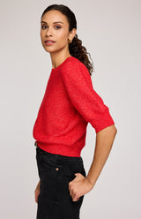 Marisol Pullover | Heather Red
