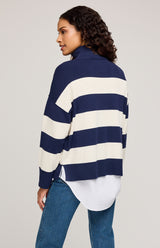 Idris Pullover | Navy Stripe