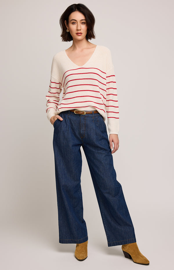 Tucker Pullover | Red Stripe