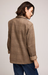 Sapphira Jacket | Chocolate Glencheck