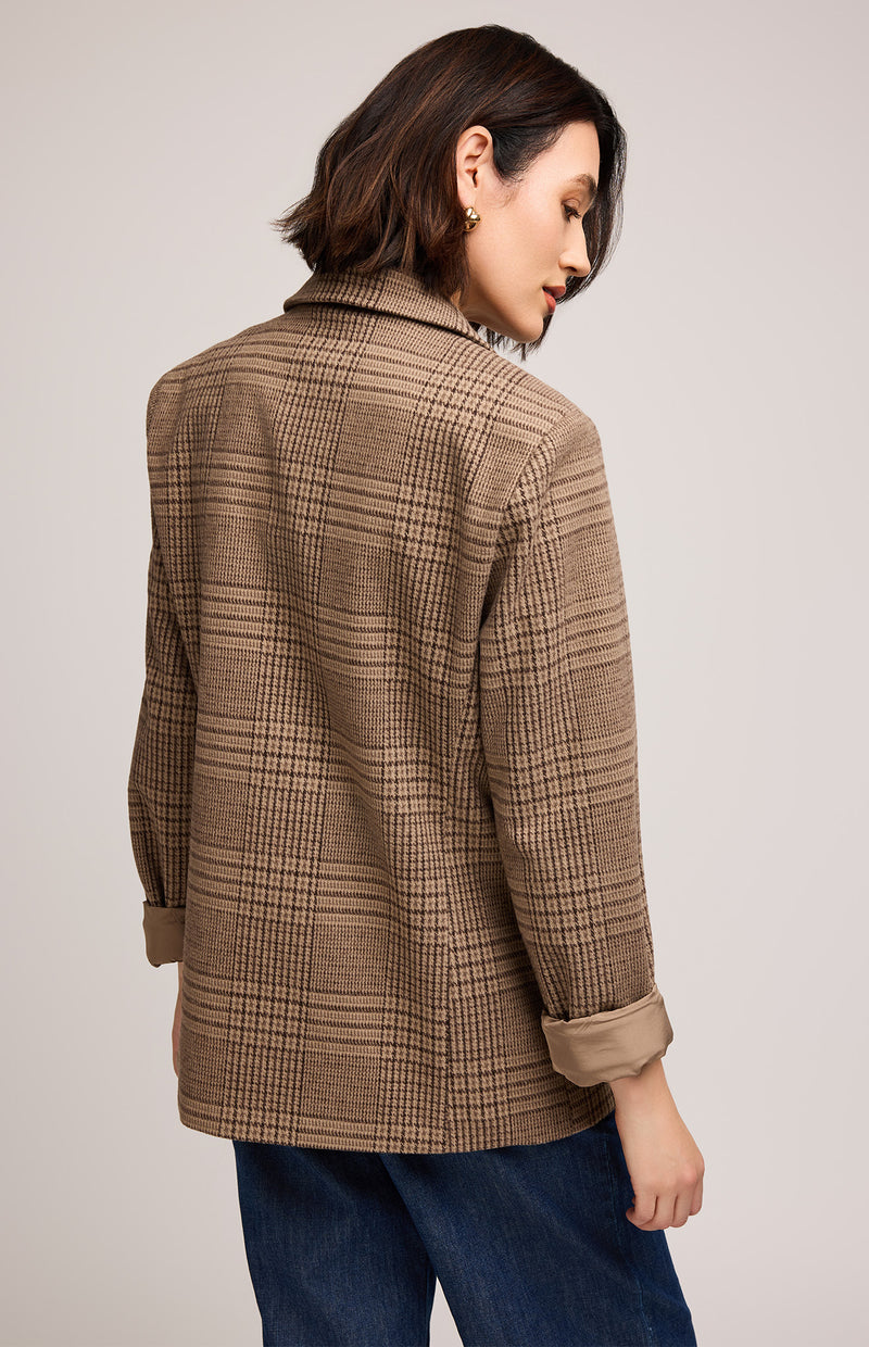 Sapphira Jacket | Chocolate Glencheck