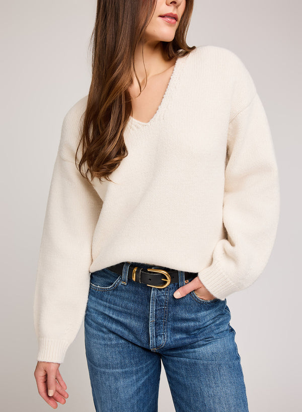 Angelica Pullover | Alabaster