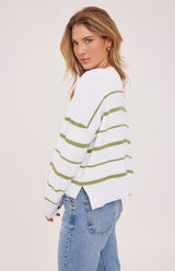 Echo Pullover | Meadow Stripe