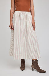 Wilhelmina Skirt | Cream Stripe