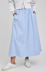 Wilhelmina Skirt | Sky Stripe