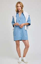 Evelina Dress | Light Wash