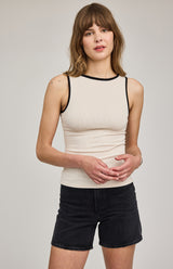 Naia Tank | Alabaster Ringer