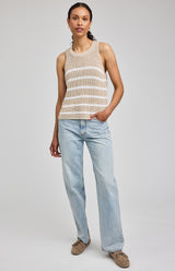 Andrea Tank | White Stripe