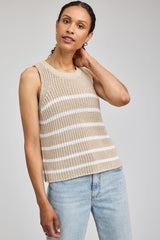 Andrea Tank | White Stripe