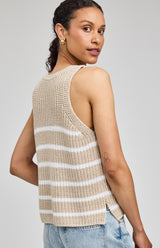 Andrea Tank | White Stripe