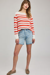 Angie Pullover | Grenadine Stripe