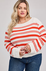 Angie Pullover | Grenadine Stripe