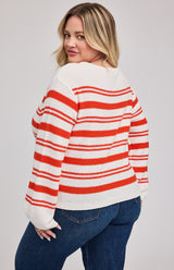 Angie Pullover | Grenadine Stripe