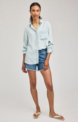 Ozzy Button Down Shirt | Blue Stripe