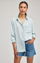 Ozzy Button Down Shirt | Blue Stripe