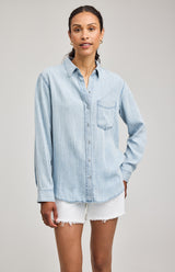 Ozzy Button Down Shirt | Light Blue