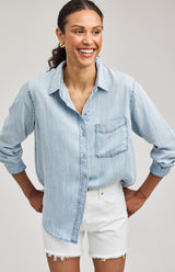 Ozzy Button Down Shirt | Light Blue