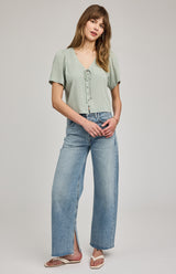 Becca Blouse | Pistachio Gingham
