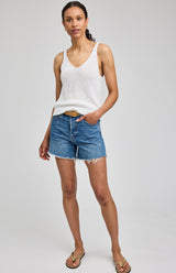 Lizzie Knit Tank | White