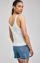 Lizzie Knit Tank | White